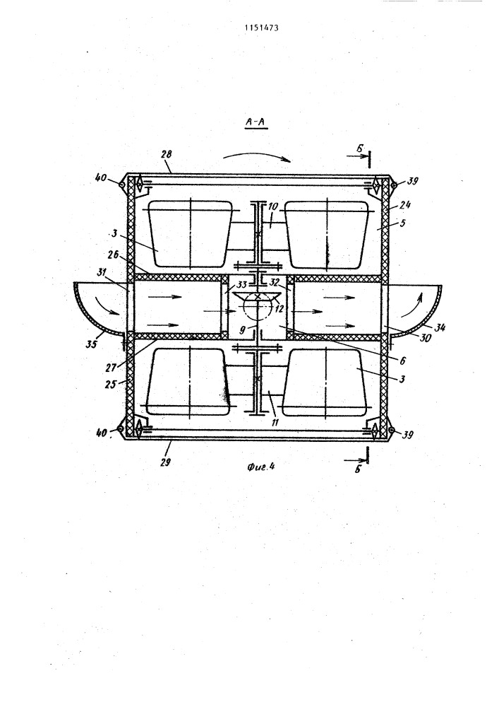 Машина для ротационного формования изделий из пластмасс (патент 1151473)