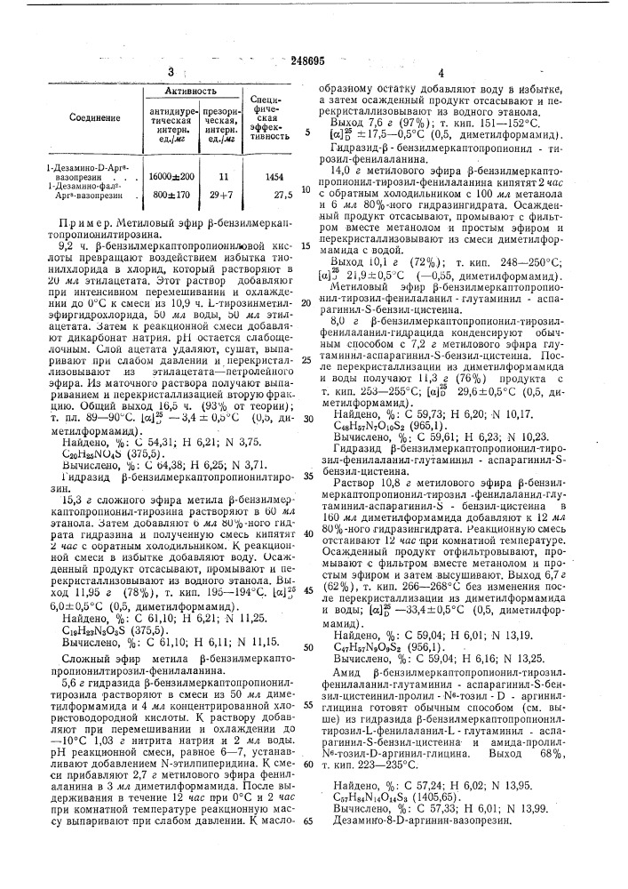 Патент ссср  248695 (патент 248695)