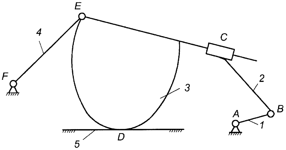 Механизм с перекатывающимся рычагом (патент 2610142)