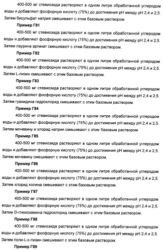 Композиции натурального интенсивного подсластителя с улучшенным временным параметром и(или) корригирующим параметром, способы их приготовления и их применения (патент 2459434)