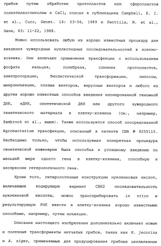 Композиции и способы, включающие варианты целлюлазы со сниженным сродством к нецеллюлозным материалам (патент 2486242)