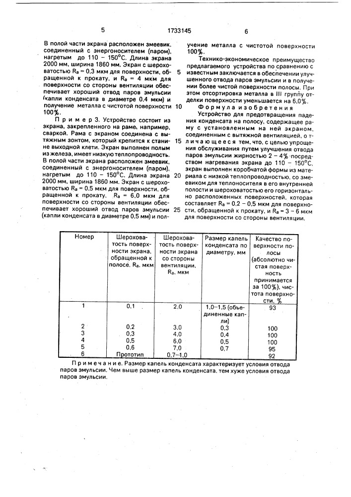 Устройство для предотвращения падения конденсата на полосу (патент 1733145)