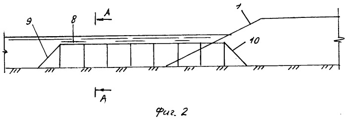 Поперечное сквозное берегозащитное сооружение (патент 2279505)