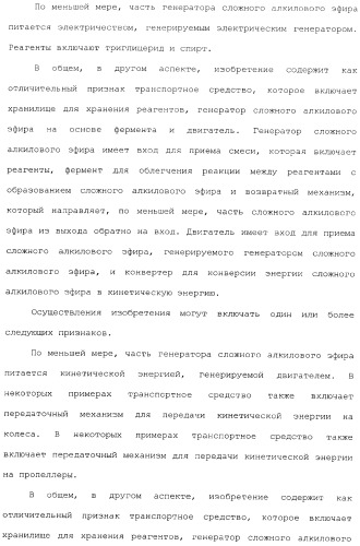 Аппарат для получения топлива (варианты) и система для получения сложного алкилового эфира (варианты) (патент 2373260)