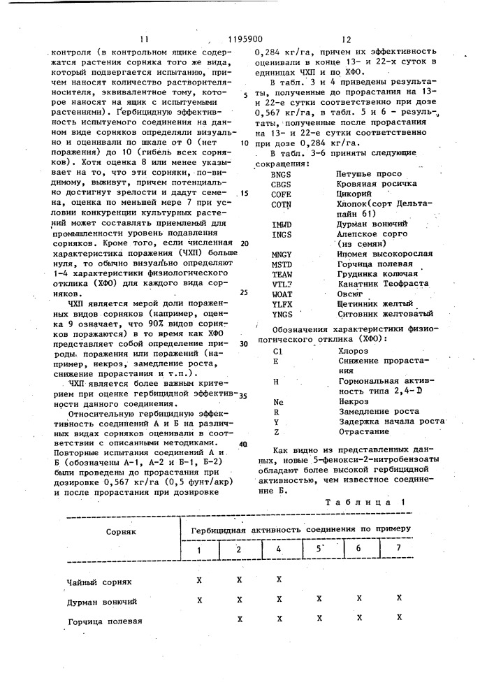 Способ получения 5-фенокси-2-нитробензоатов (патент 1195900)