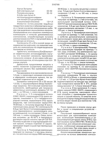 Полимерная композиция на основе бутадиен(метил)стирольного каучука (патент 2002768)