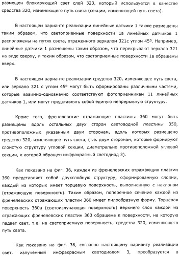 Координатный датчик, электронное устройство, отображающее устройство и светоприемный блок (патент 2491606)