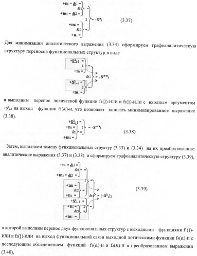 Входная структура параллельного сумматора в позиционно-знаковых кодах f(+/-) (варианты) (патент 2378682)