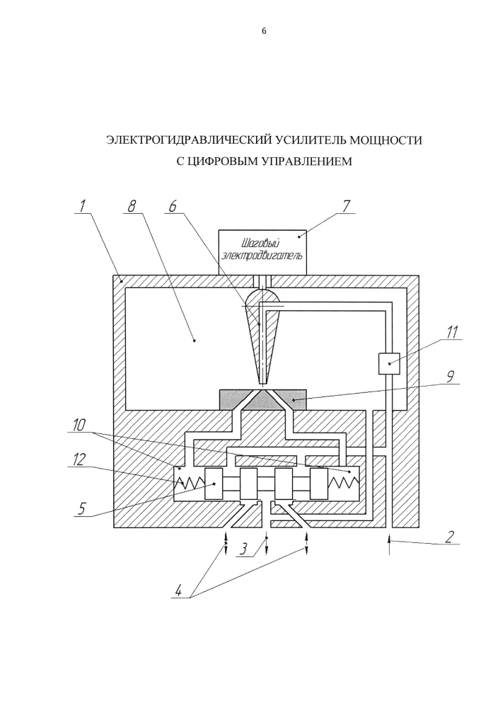 Электрогидравлический усилитель мощности с цифровым управлением (патент 2599098)