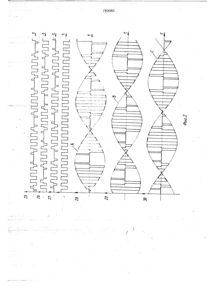 Преобразователь -фазного напряжения в однофазное (патент 782085)