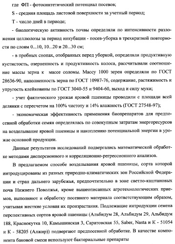 Способ возделывания яровой пшеницы предпочтительно в зоне светло-каштановых почв нижнего поволжья (варианты) (патент 2348137)