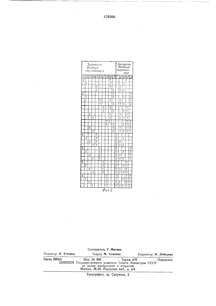 Устройство для ввода информации (патент 476560)