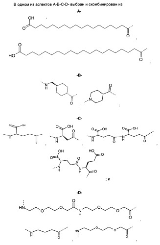 Длительно действующие агонисты рецепторов y2 и(или) y4 (патент 2504550)