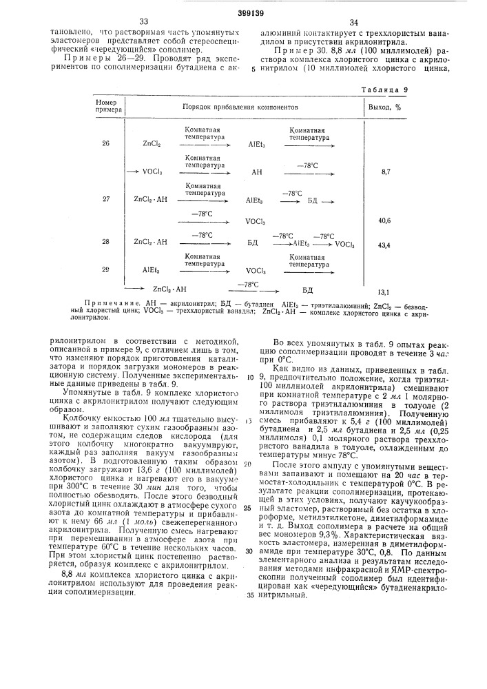 Способ получения карбоцепных (патент 399139)