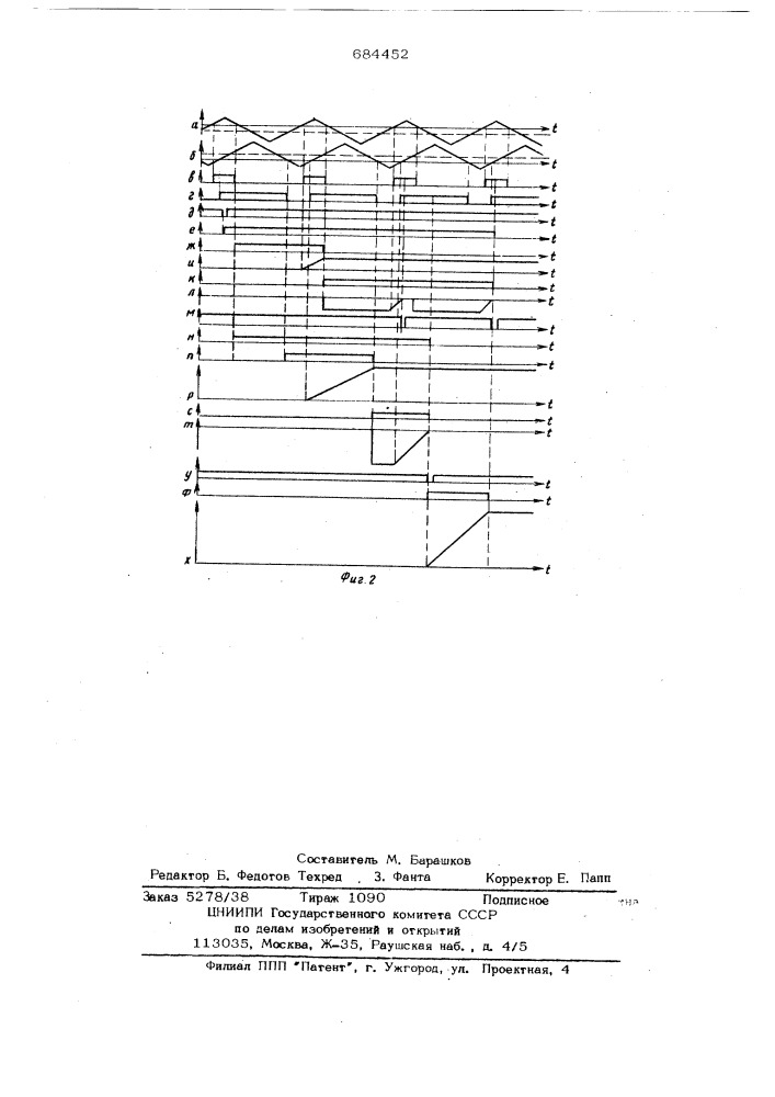 Цифровой фазометр (патент 684452)