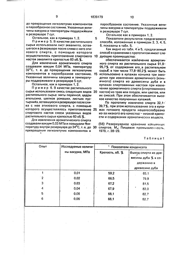 Способ извлечения ароматичного спирта из остатков растительного сырья после экстракции его этиловым спиртом в резервуаре (патент 1839179)