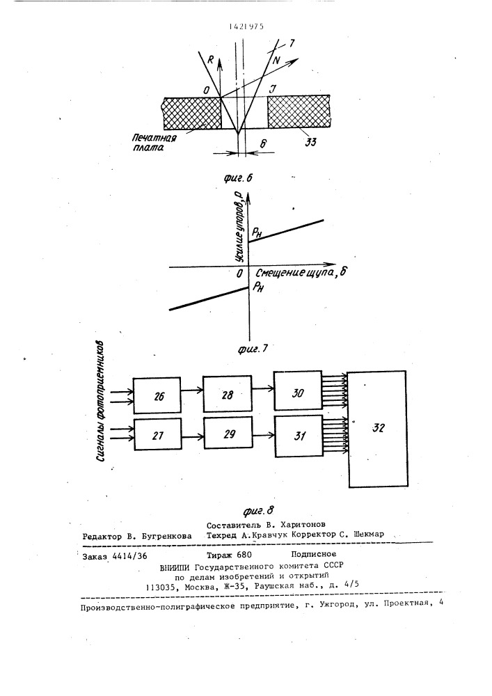 Двухкоординатное измерительное устройство (патент 1421975)