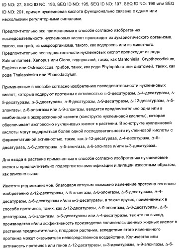 Способ получения полиненасыщенных жирных кислот в трансгенных растениях (патент 2449007)