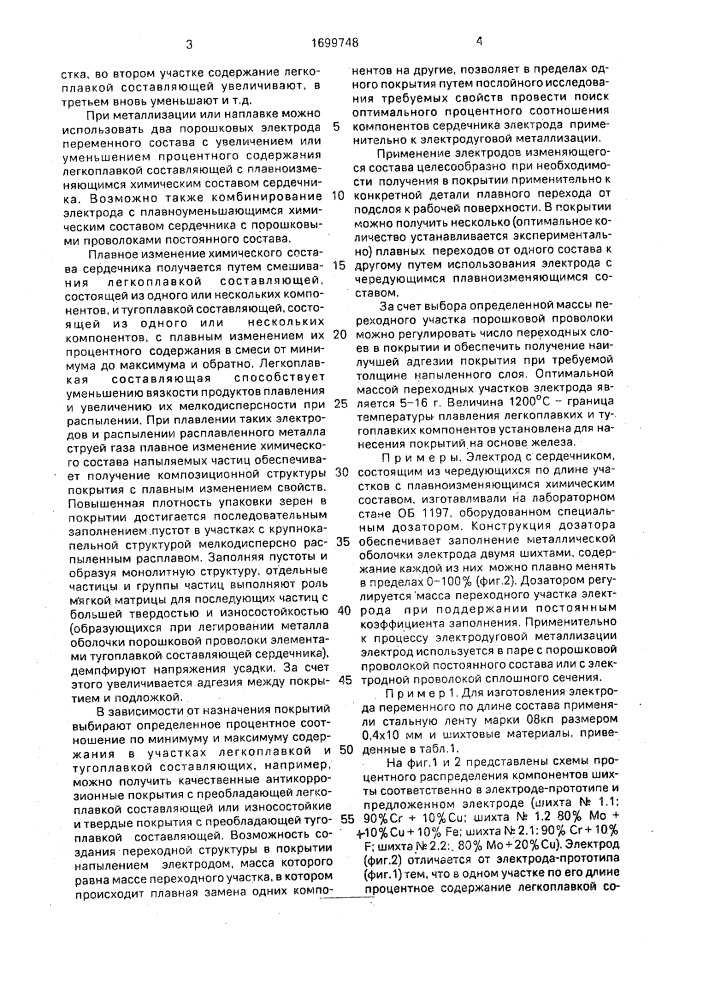 Электрод переменного по длине состава (патент 1699748)