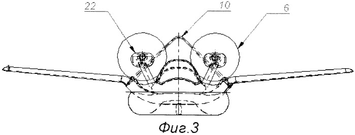 Самолет-амфибия с шасси на воздушной подушке (патент 2406626)