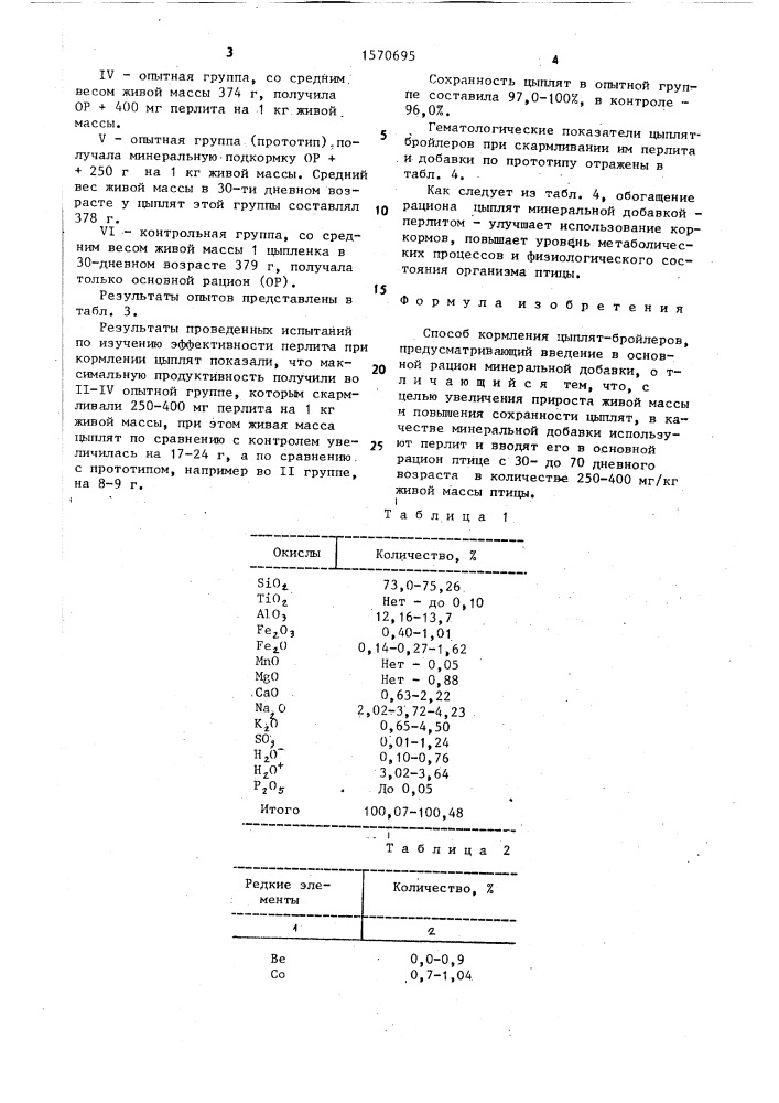 Способ кормления цыплят-бройлеров (патент 1570695)