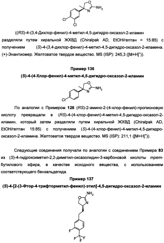 Новые 2-аминооксазолины в качестве лигандов taar1 для заболеваний цнс (патент 2473545)