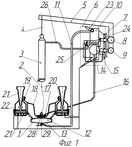 Переносной манипулятор для доения коров (патент 2313937)