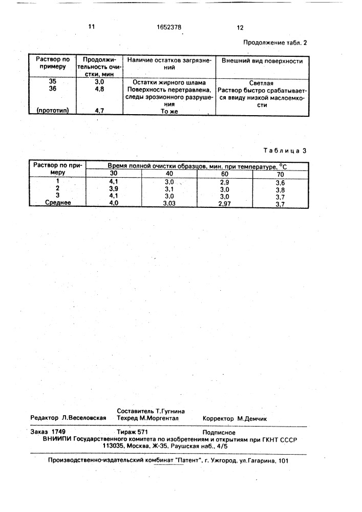 Раствор для очистки поверхности стальных труб (патент 1652378)