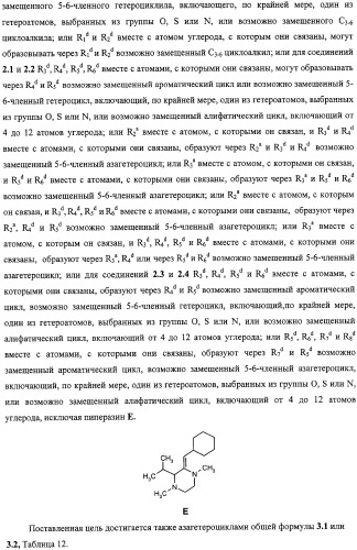 Азагетероциклы, комбинаторная библиотека, фокусированная библиотека, фармацевтическая композиция и способ получения (варианты) (патент 2318818)