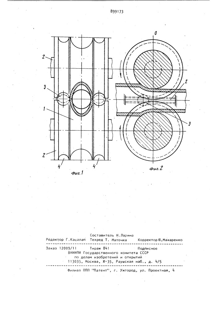 Калибр для продольной прокатки труб (патент 899173)