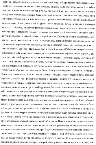 Сенсорные реагирующие электрические зубные щётки и способы использования (патент 2388430)