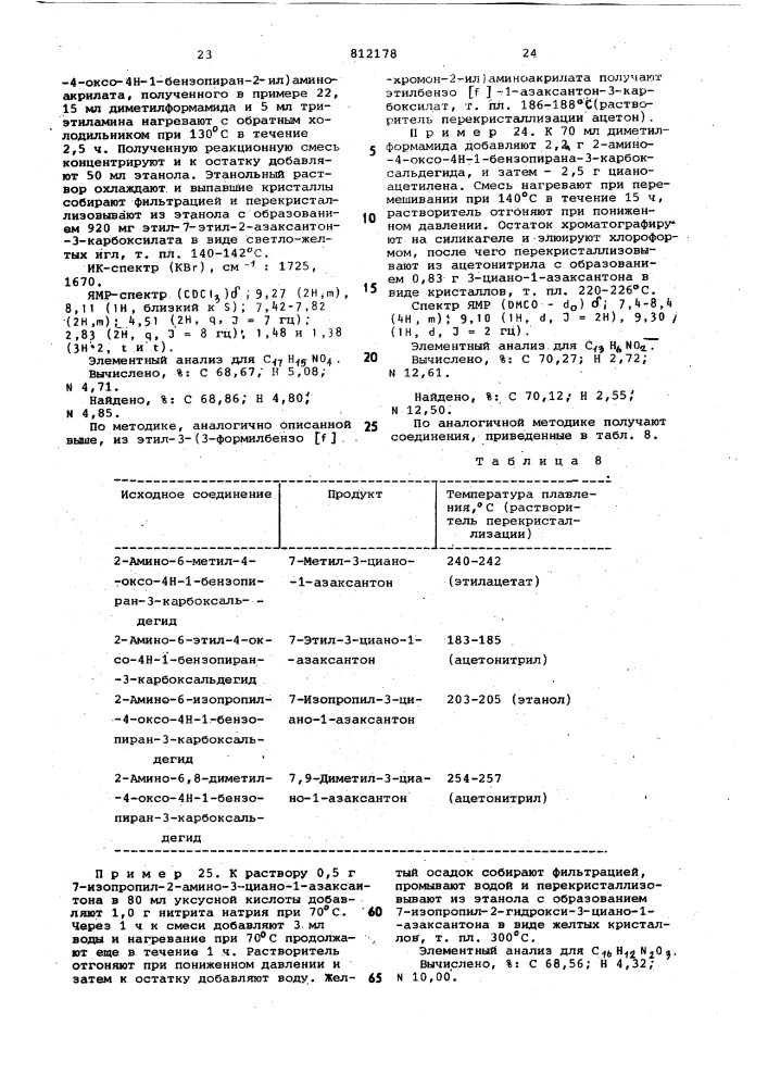 Способ получения производных 1- азаксантон-3-карбоновой кислотыили их солей c алифатическими ами-нами (патент 812178)