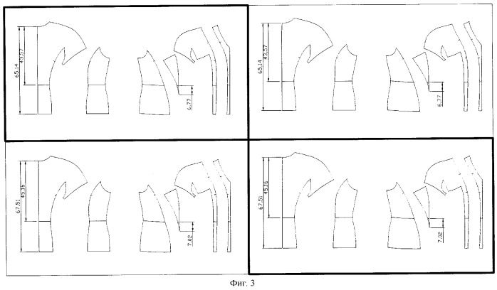 Градация конструкций одежды методом масштабирования (патент 2264145)