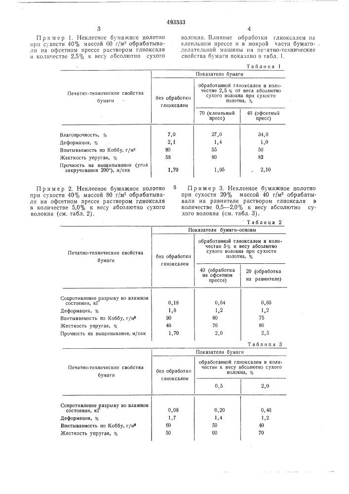 Способ обработки бумажного полотна (патент 493533)