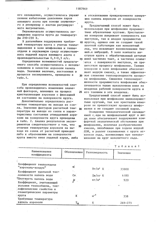 Способ подачи смазочно-охлаждающих технологических средств (сотс) в зону резания (патент 1187969)