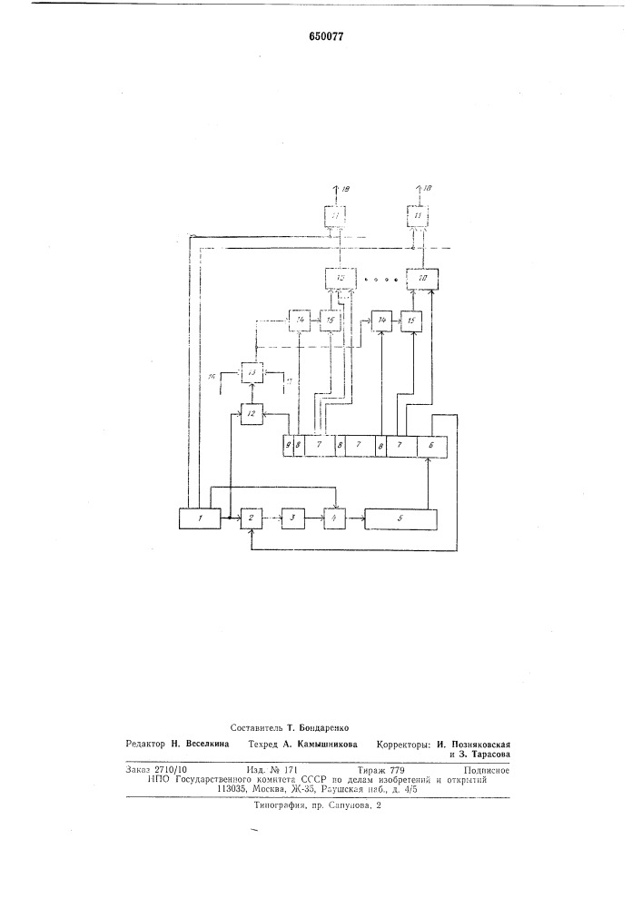 Микропрограммное устройство управления (патент 650077)