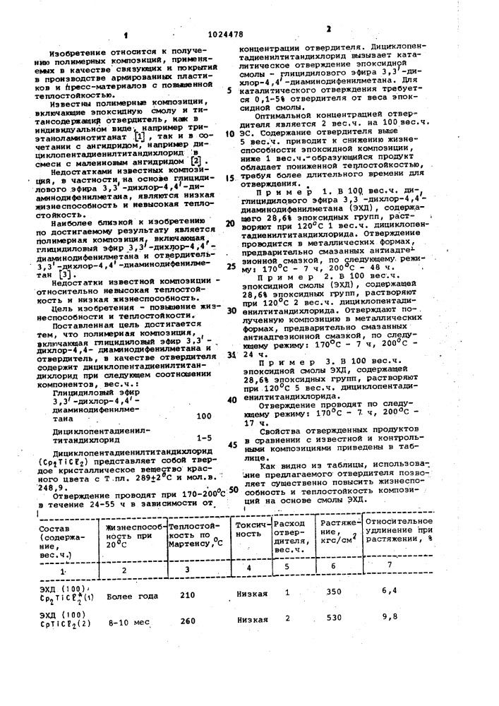 Полимерная композиция (патент 1024478)