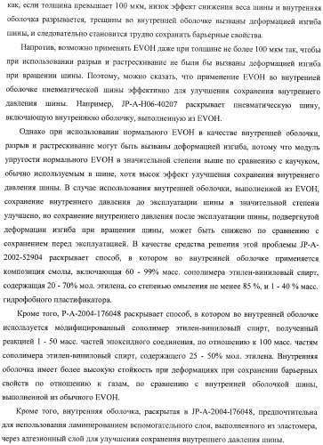 Слоистая основа и способ ее изготовления, а также внутренняя оболочка пневматической шины и пневматическая шина (патент 2406617)