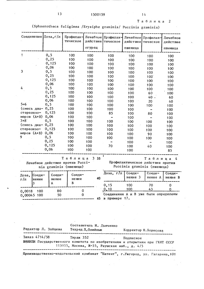 Способ получения производных триазолилдиоксоланов-1,3 (патент 1500159)