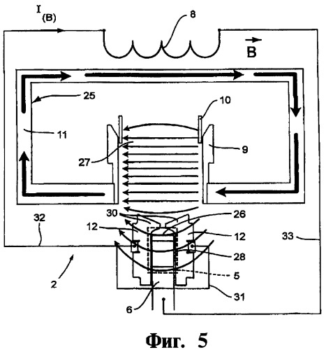 Электромеханический размыкатель цепи и способ размыкания тока (патент 2396627)