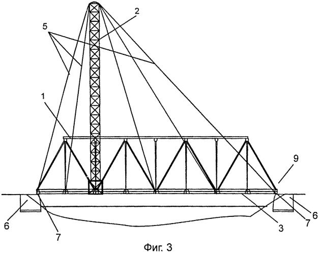 Способ демонтажа пролетного строения моста с использованием вантовой системы (патент 2534557)