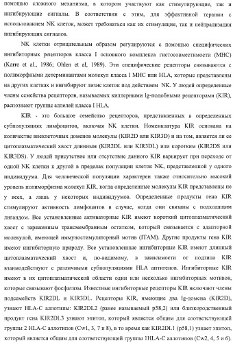 Композиции и способы регуляции клеточной активности nk (патент 2404993)