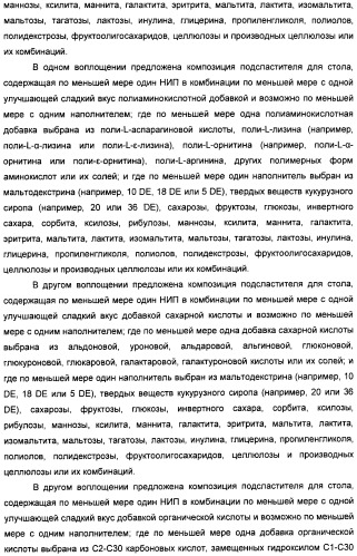 Композиция натурального интенсивного подсластителя, используемая к столу (патент 2425589)