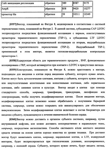 Конструкции терапевтического переключения генов и биореакторы для экспрессии биотерапевтических молекул и их применение (патент 2499599)