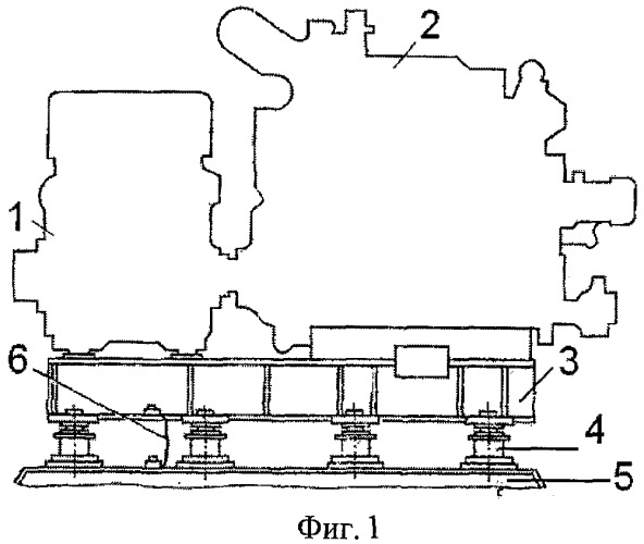 Система виброизоляции для судовых двигателей (патент 2399808)