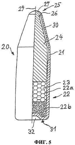 Частично раздробляющаяся пуля с двойным ядром (патент 2356002)