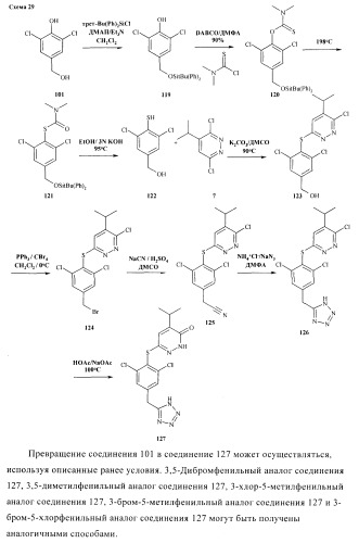 Производные пиридазинона в качестве агонистов рецептора тиреоидного гормона (патент 2379295)
