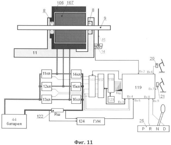 Бесступенчатый электромашинный гибридный вариатор с цифровым управлением (патент 2362687)