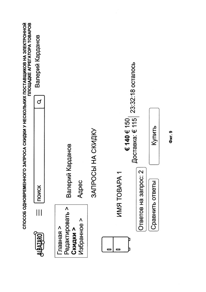Способ одновременного запроса скидки у нескольких поставщиков на электронной площадке агрегатора товаров (патент 2662638)