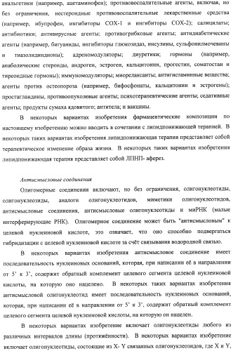 Композиции и способы модуляции экспрессии рецептора фактора роста фибробластов 4 (fgfr4) (патент 2501803)